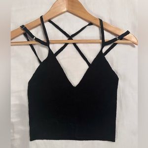 Jacquemus strappy cropped top. Size XS.